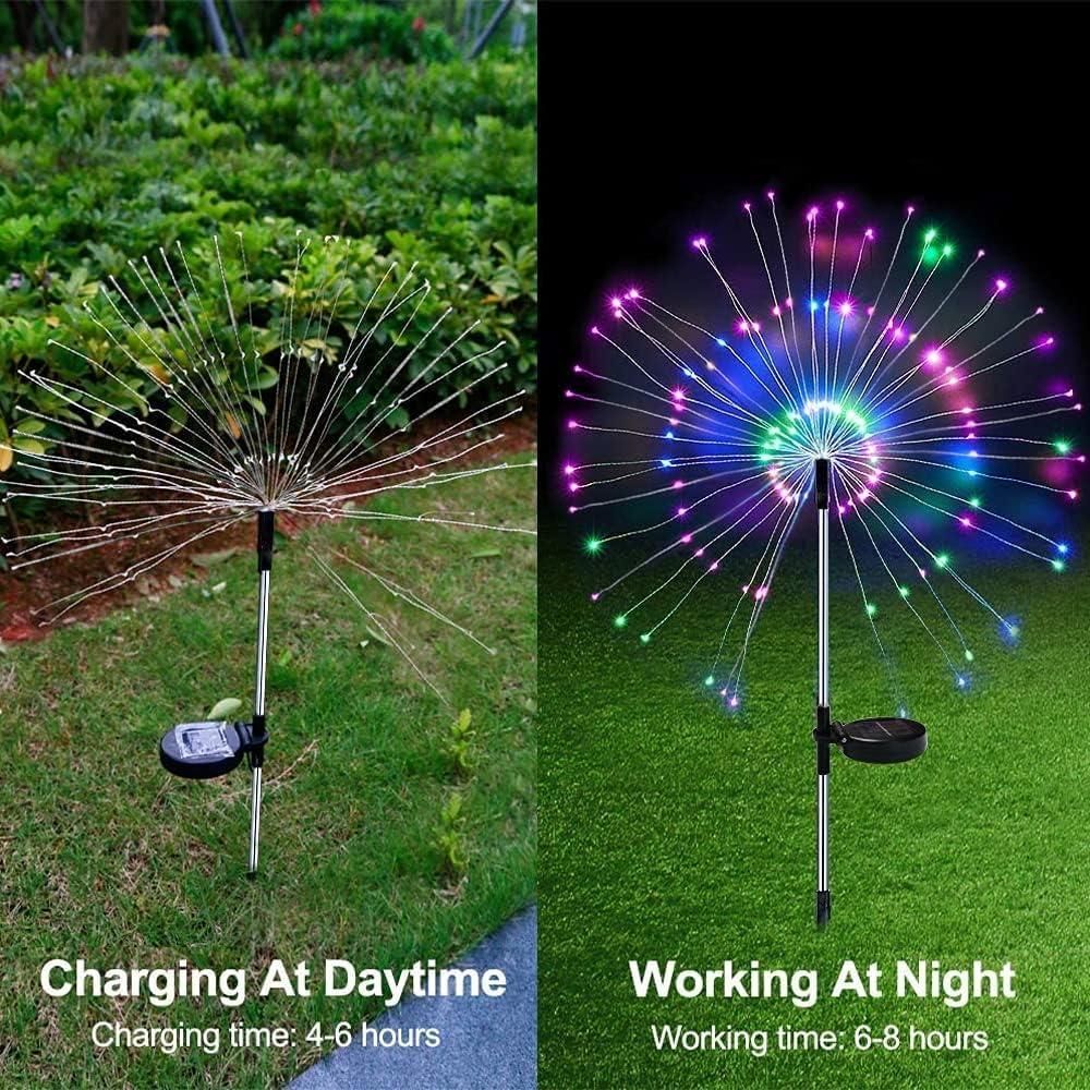 Waterproof Firework LED Outdoor Solar Garden Lights