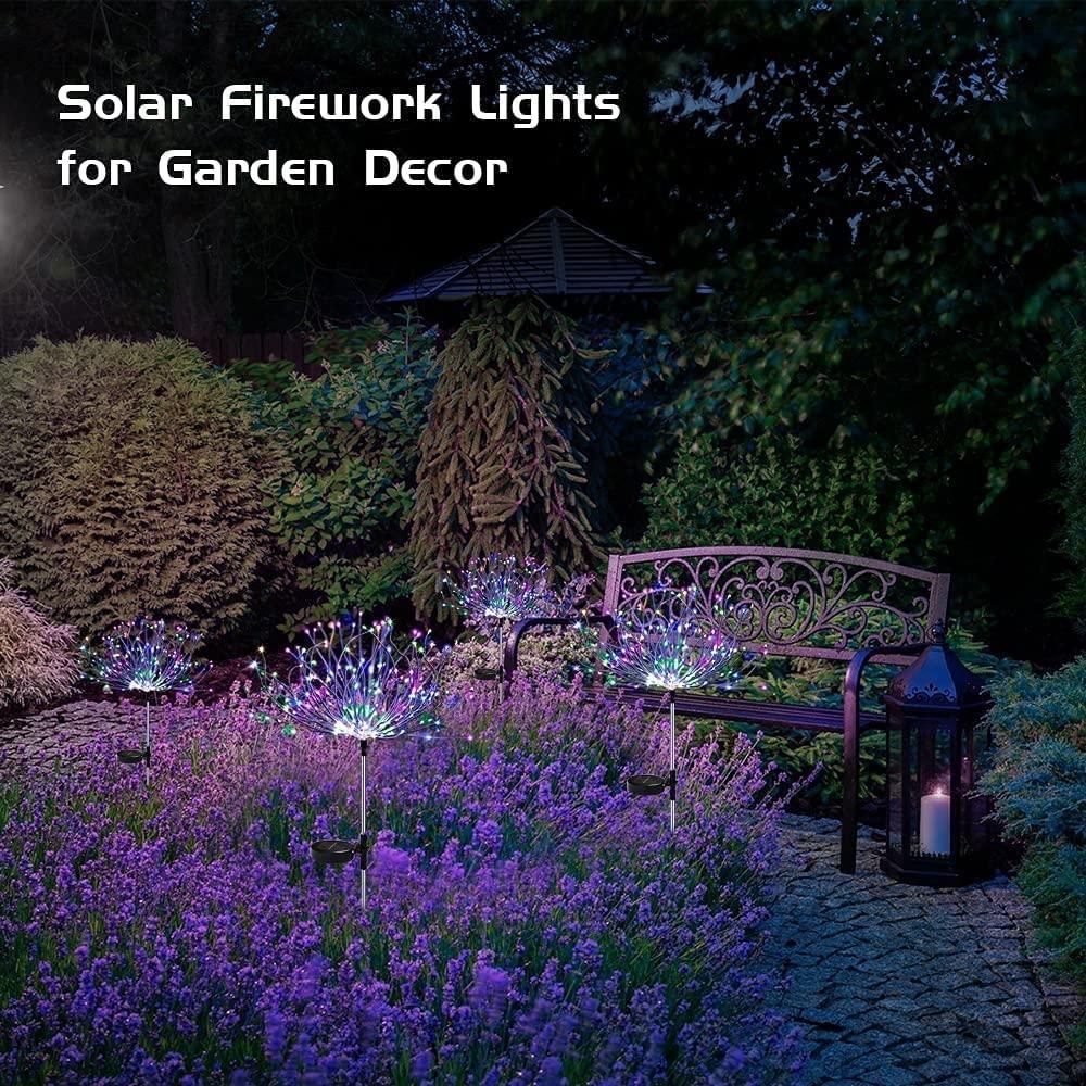 Waterproof Firework LED Outdoor Solar Garden Lights